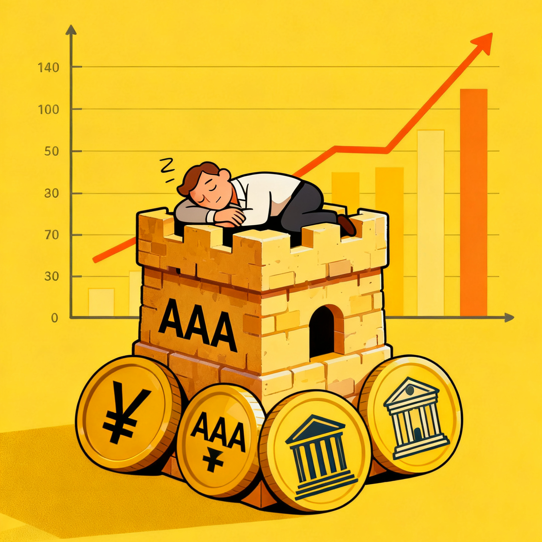 债券基金稳定回酬与高安全性示意图（适合3至5年投资））